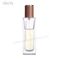 Rectangle Crystal Perfume Bottles with Leather Cap